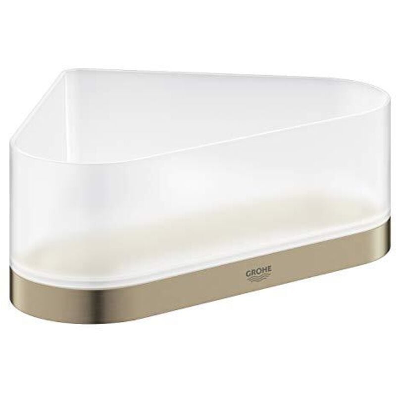 foto del prodotto mensola doccia angolare selection con supporto nichel spazzolato