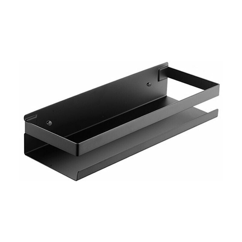 foto del prodotto mensola doccia senza foratura, mensola bagno in acciaio inox, mensola doccia, portaoggetti bagno, 1 pezzo, nero