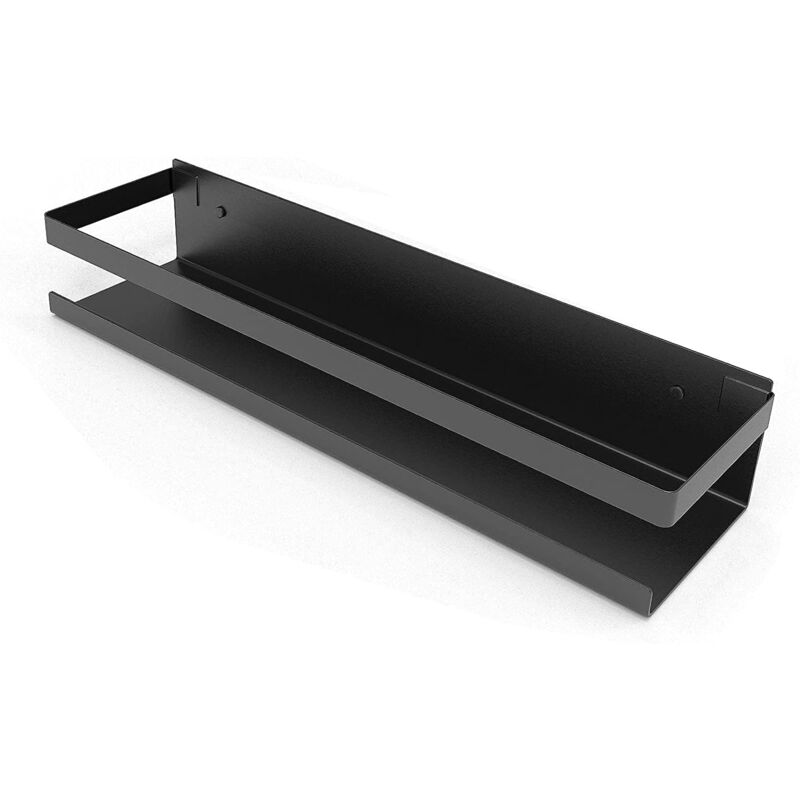 foto del prodotto mensola doccia ymyny mensola per bagno senza foratura, portaoggetti per doccia, porta sapone in acciaio inox, cestino portaoggetti da cucina, nero