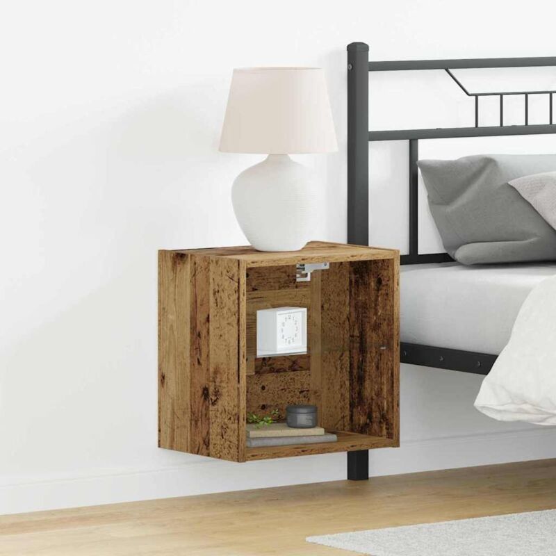 foto del prodotto mensola flottante in legno antico 40x28,5x40 cm in legno ingegnerizzato vidaxl