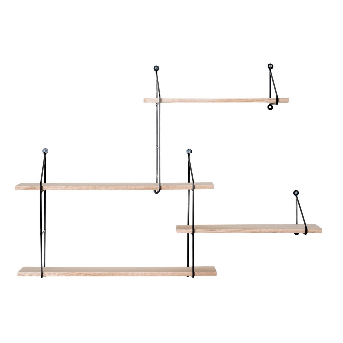 foto del prodotto mensola harlem, marrone, legno, 17,5x99x62 cm, epikasa