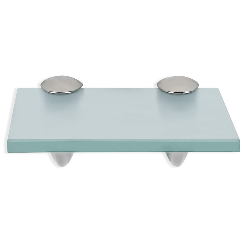 foto del prodotto mensola in vetro con supporto mensola in vetro mensola a muro mensola per il bagno vetro smerigliato 20 x 10 x 0.8 cm