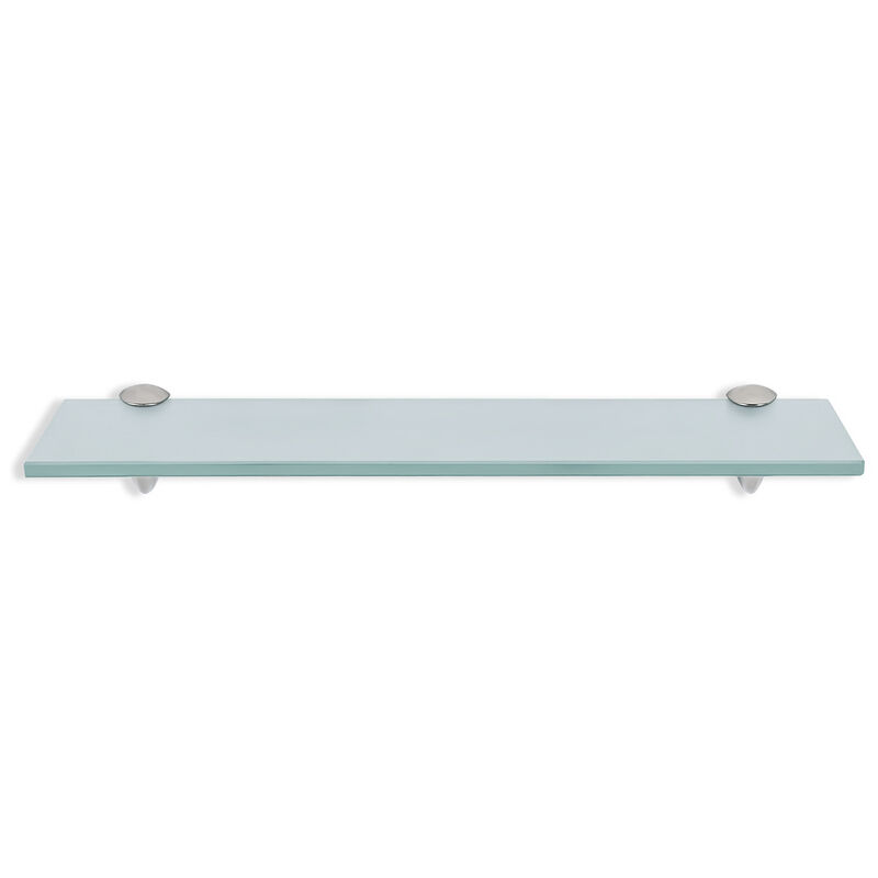 foto del prodotto mensola in vetro con supporto mensola in vetro mensola a muro mensola per il bagno vetro smerigliato 60 x 10 x 0.8 cm