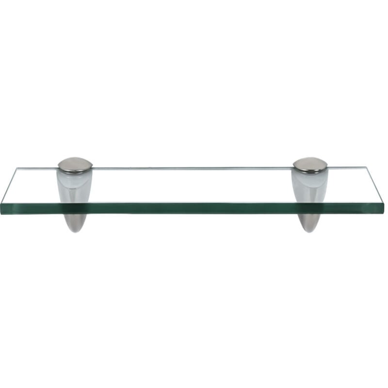foto del prodotto mensola in vetro con supporto mensola in vetro mensola a muro mensola per il bagno vetro trasparente 30 x 10 x 0.8 cm