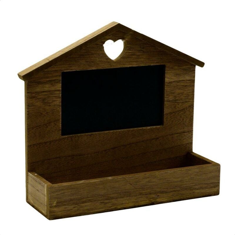 foto del prodotto mensola legno casetta c lavagna cm28x8,5h24,5