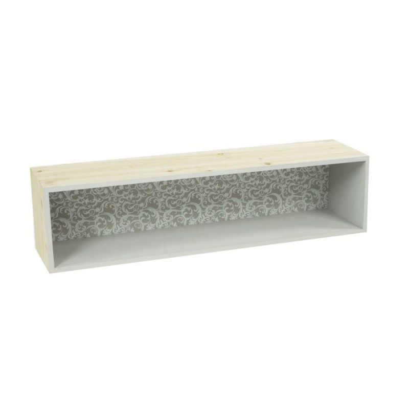 foto del prodotto mensola legno rebecca rettangolare cm60x15x15