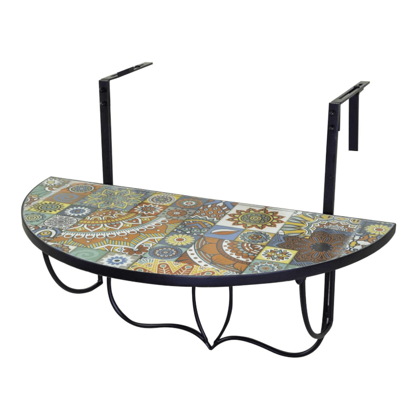 foto del prodotto mensola mosaico metallo galatone cm74x38 61h57
