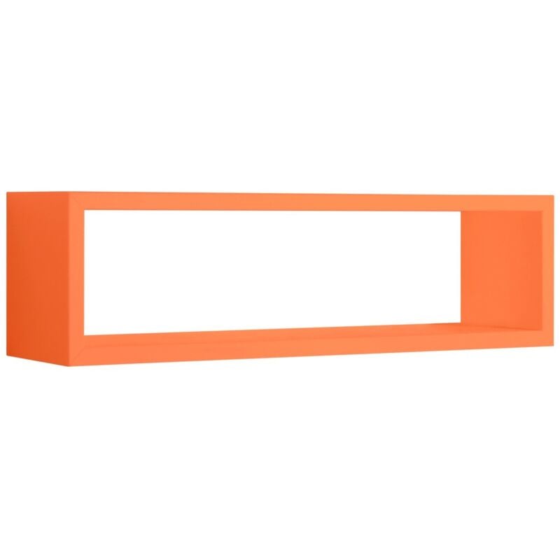 foto del prodotto mensola parete rettangolare arancione scaffale salotto soggiorno camera regolo