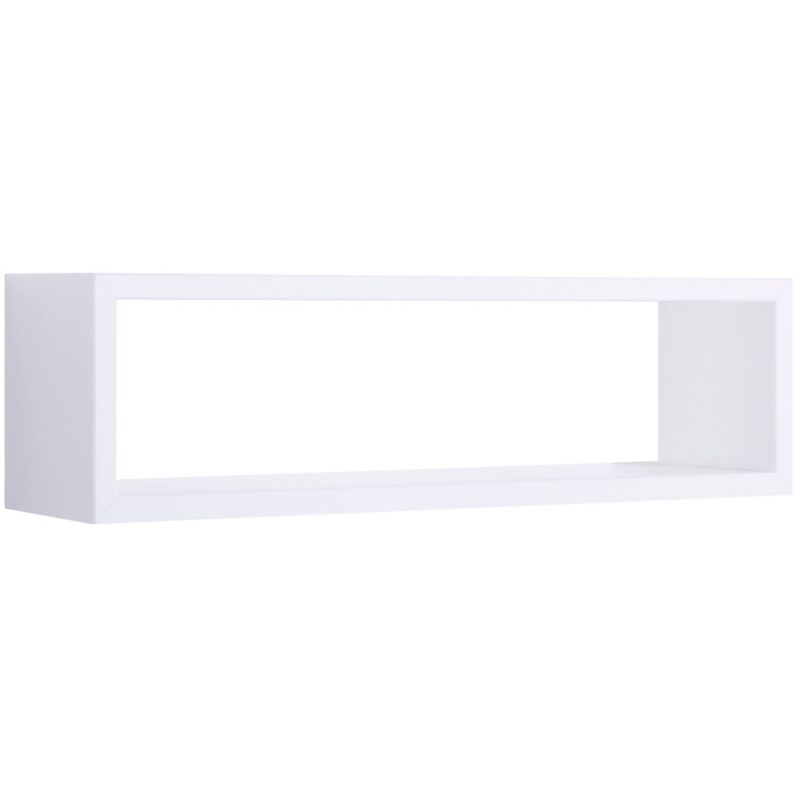 foto del prodotto mensola parete rettangolare bianco scaffale salotto soggiorno camera regolo