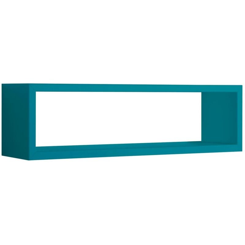 foto del prodotto mensola parete rettangolare blu scaffale salotto soggiorno camera regolo