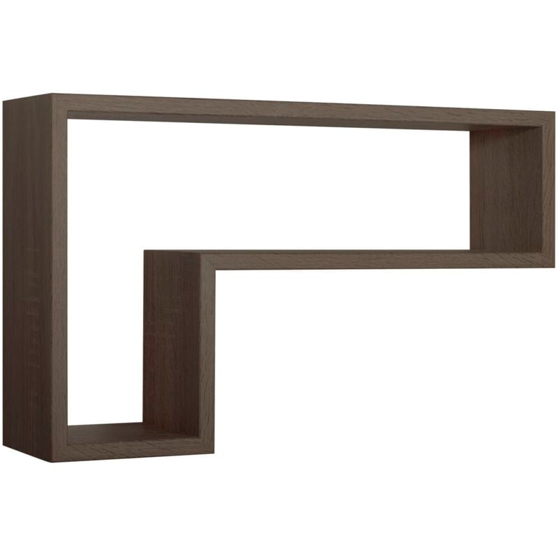 foto del prodotto mensola parete rettangolare noce scaffale salotto soggiorno camera lettera