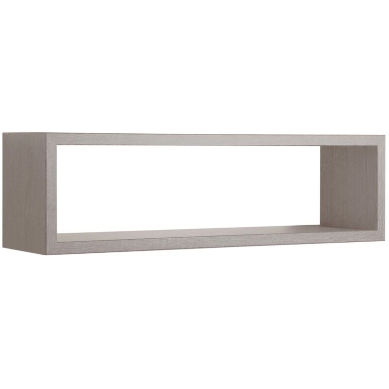 foto del prodotto mensola parete rettangolare rovere grigio nuovo scaffale salotto soggiorno camera regolo