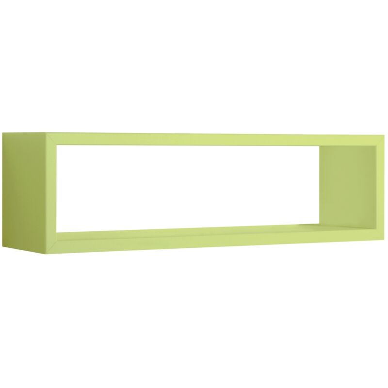 foto del prodotto mensola parete rettangolare verde scaffale salotto soggiorno camera regolo