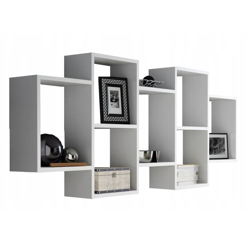 foto del prodotto mensola pensile mensola pensile mensola da parete polo bis bianco 147 cm