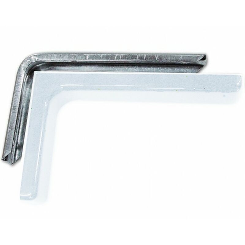 foto del prodotto mensola per arredamento con carter in pvc colore bianco misura 12 cm 2pz