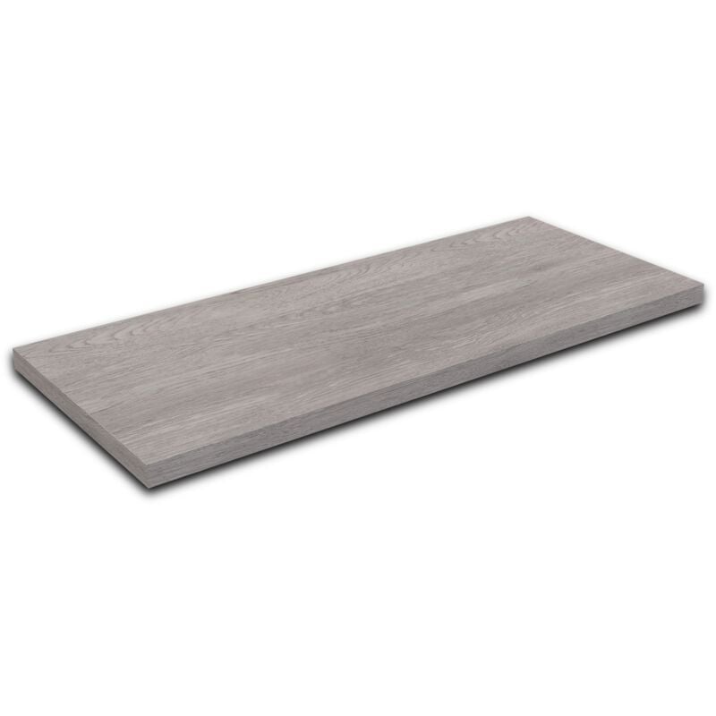 foto del prodotto mensola per lavabo in legno laminato grigio san marco fino a 120 cm profondit 36 cm spessore 3,8 cm