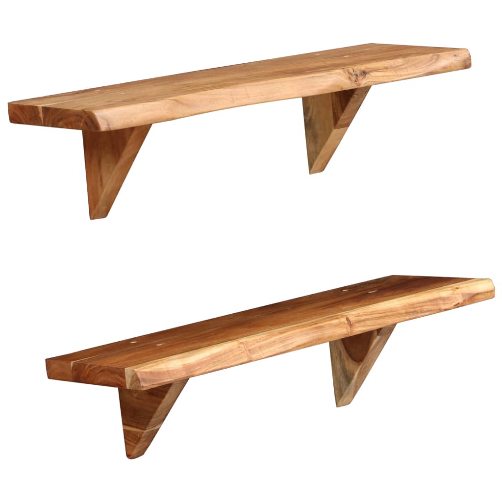 foto del prodotto mensola per mobili di design a parete 2 pz 60 cm in legno massello 2702230 2