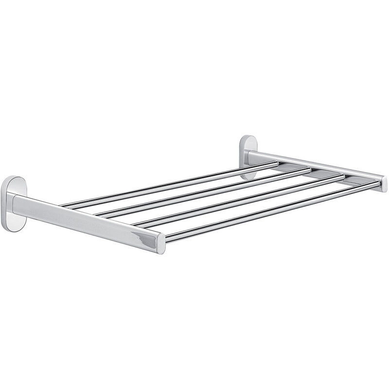 foto del prodotto mensola porta asciugamani da muro in acciaio inox e cromall 5344 gedy serie febo cromato