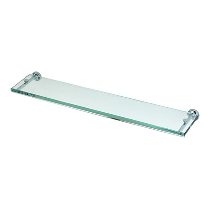 foto del prodotto mensola porta oggetti da bagno cm 60 linea dance in ottone cromato e plexiglass accessori bagno