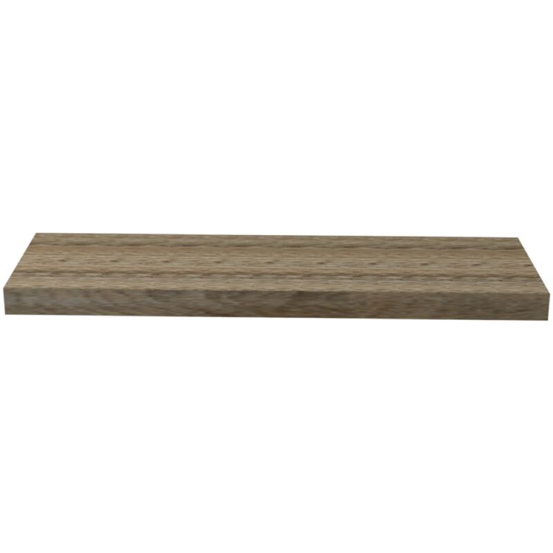 foto del prodotto mensola rettangolare 80 x 25 x h3.8 cm in colore marrone maury s