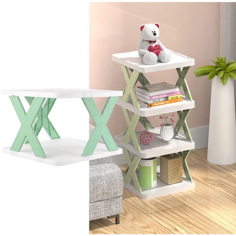 foto del prodotto mensola ripiano componibile scarpiera salvaspazio scaffale organizer casa