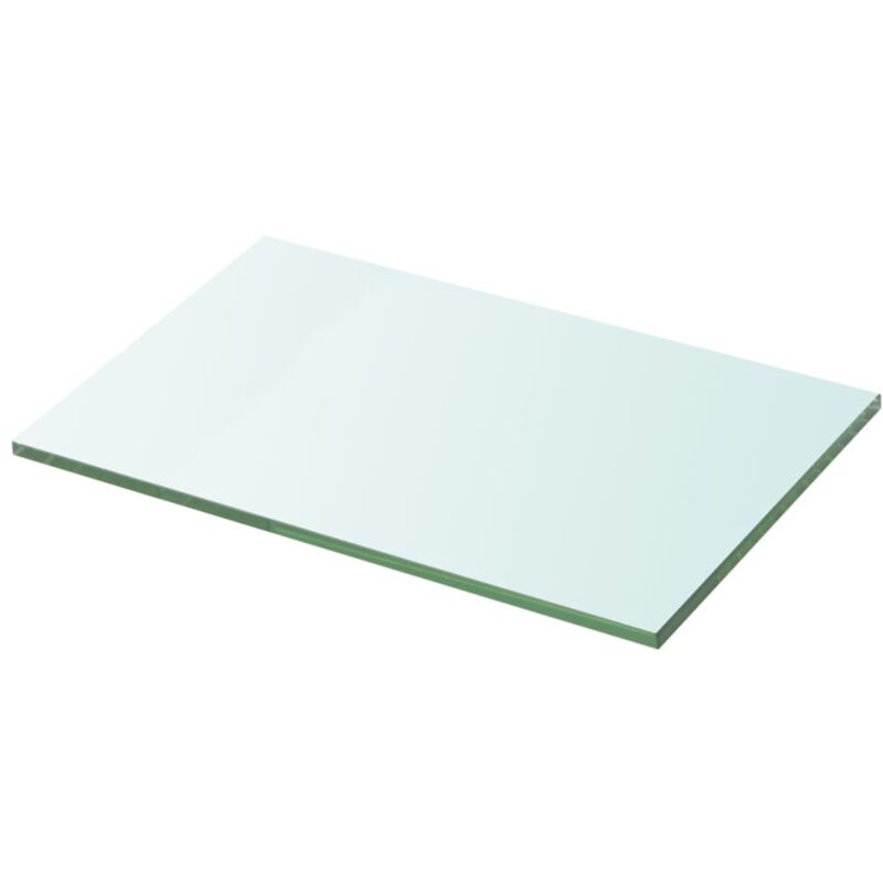 foto del prodotto mensola ripiano in vetro trasparente 20x30 cm forma rettangolare spessore 8 mm
