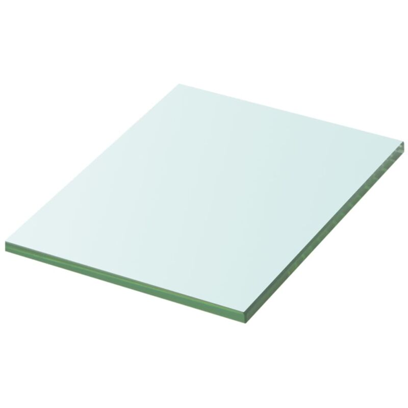 foto del prodotto mensola ripiano in vetro trasparente forma rettangolare 20x15 cm spessore 8 mm