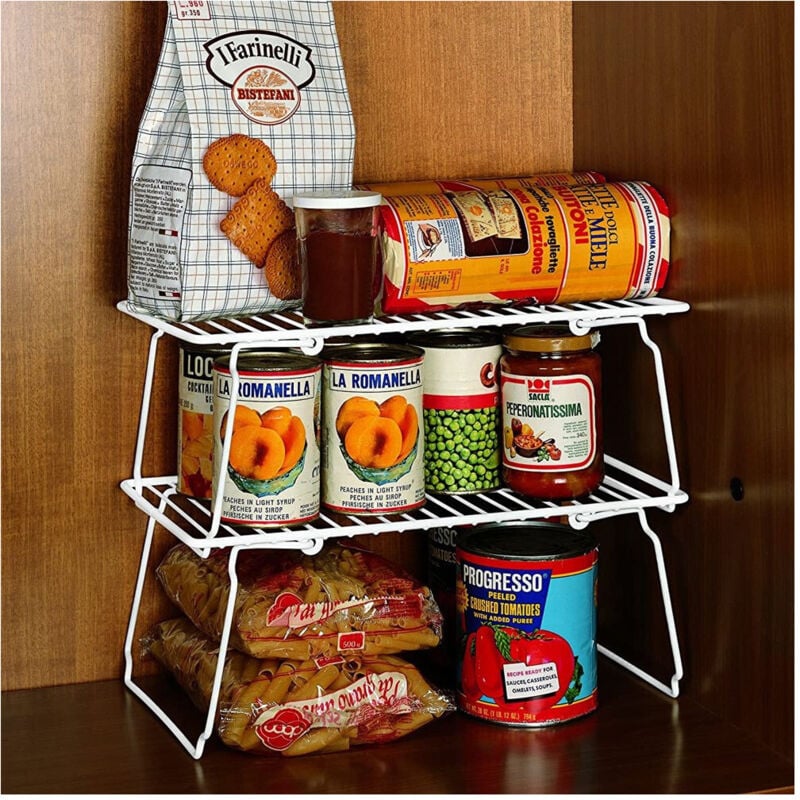 foto del prodotto mensola salvaspazio sovrapponibile organizer cucina armadio mobili smontabile trade shop traesio