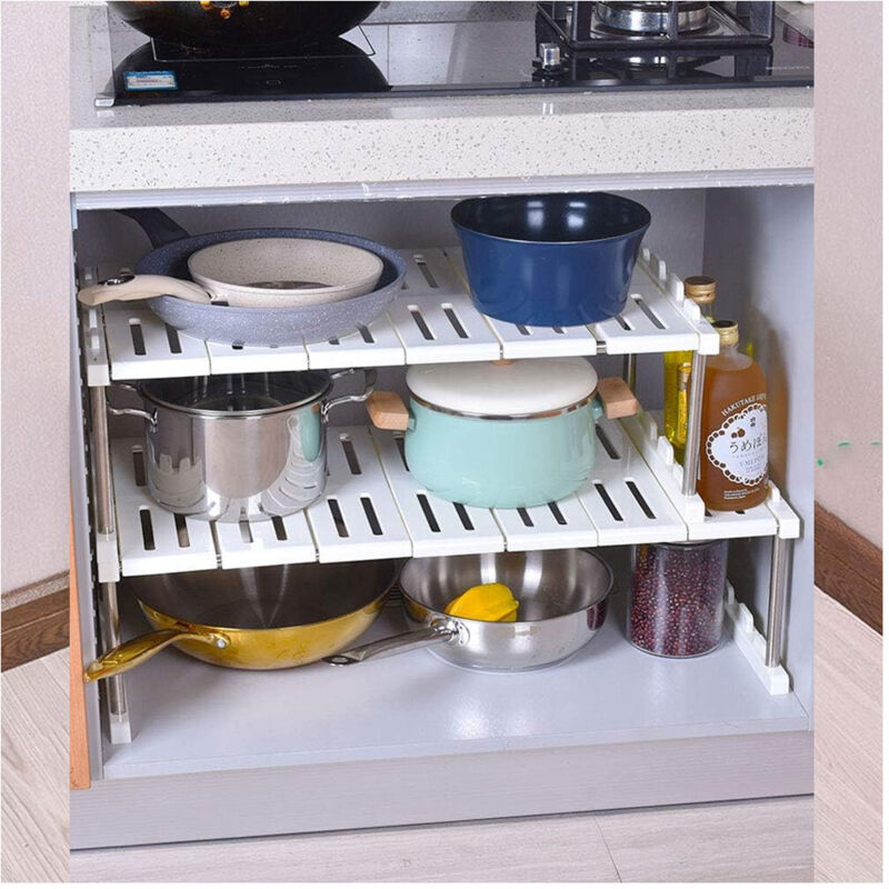 foto del prodotto mensola sovrapponibile salvaspazio organizer impilabile armadio mobili 65x24x30 trade shop traesio
