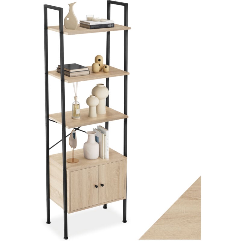 foto del prodotto mensola stile industriale 575x34x173 cm legno chiaro