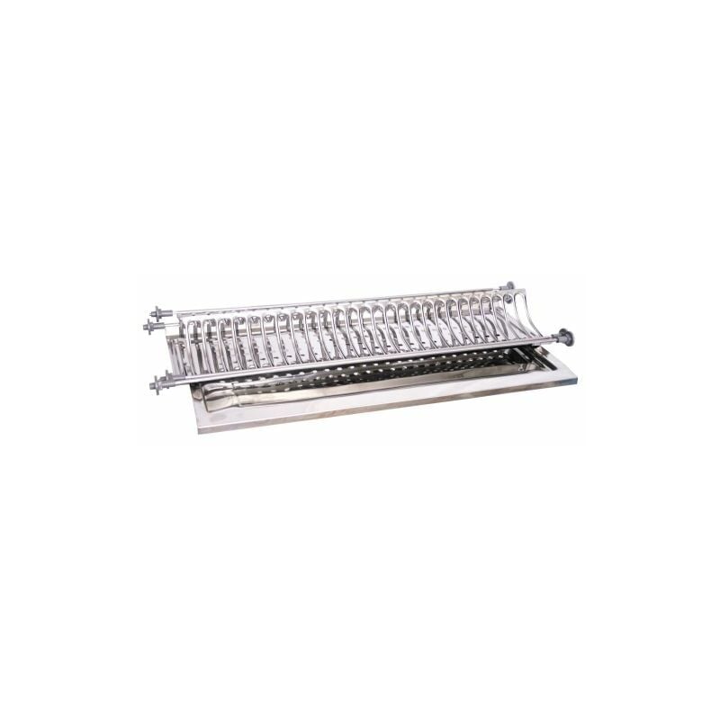 foto del prodotto mensole colapiatti inox c vaschetta cm. 76