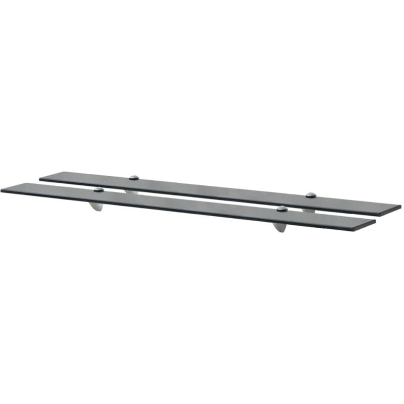 foto del prodotto mensole galleggianti 2 pz in vetro 100x10 cm 8 mm vidaxl