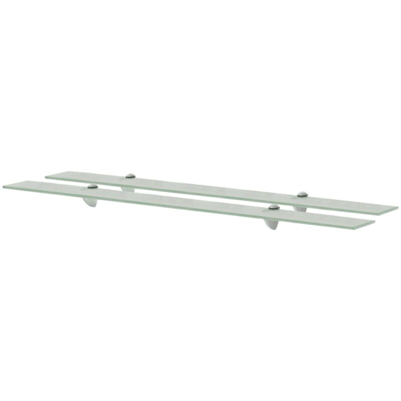 foto del prodotto mensole galleggianti 2 pz in vetro 100x10 cm 8 mm vidaxl