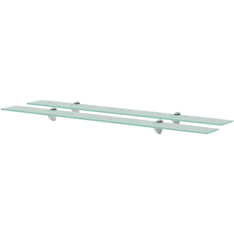 foto del prodotto mensole galleggianti 2 pz in vetro 100x20 cm 8 mm vidaxl