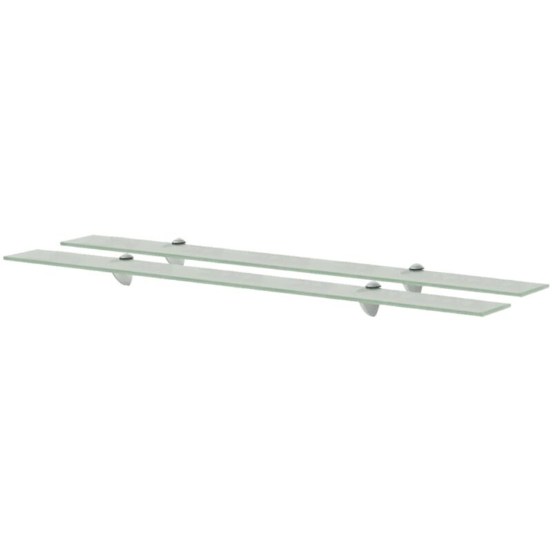 foto del prodotto mensole galleggianti 2 pz in vetro 100x20 cm 8 mm vidaxl