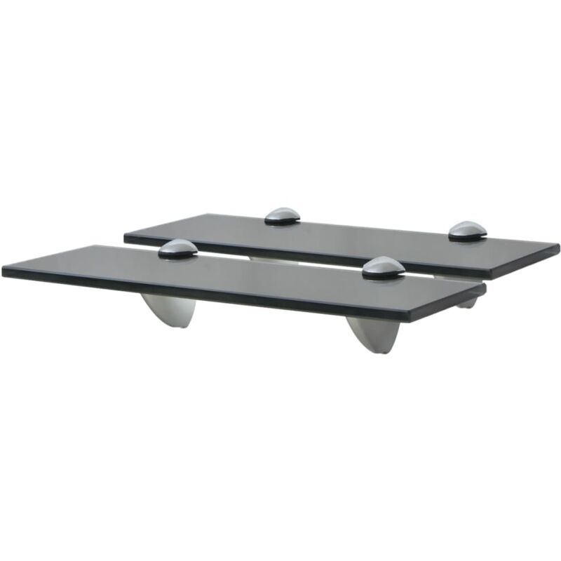 foto del prodotto mensole galleggianti 2 pz in vetro 30x10 cm 8 mm vidaxl