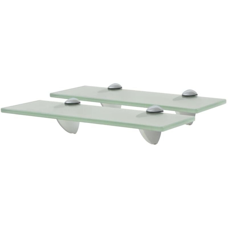 foto del prodotto mensole galleggianti 2 pz in vetro 30x10 cm 8 mm vidaxl