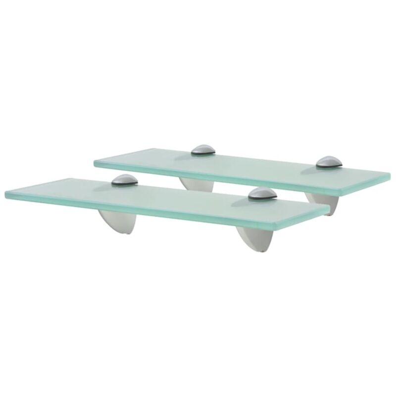 foto del prodotto mensole galleggianti 2 pz in vetro 30x20 cm 8 mm vidaxl