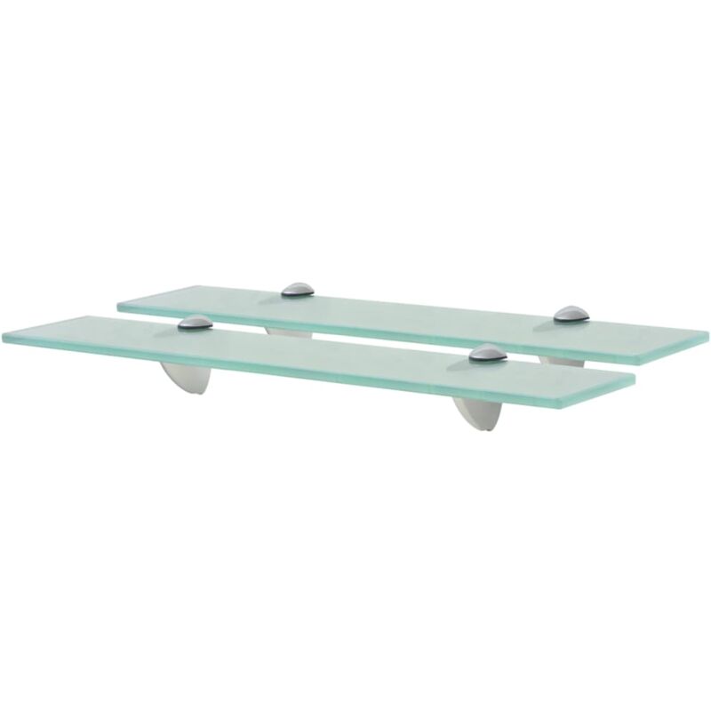 foto del prodotto mensole galleggianti 2 pz in vetro 50x10 cm 8 mm vidaxl