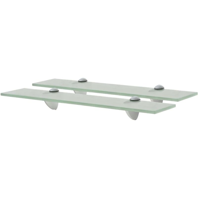 foto del prodotto mensole galleggianti 2 pz in vetro 50x10 cm 8 mm vidaxl