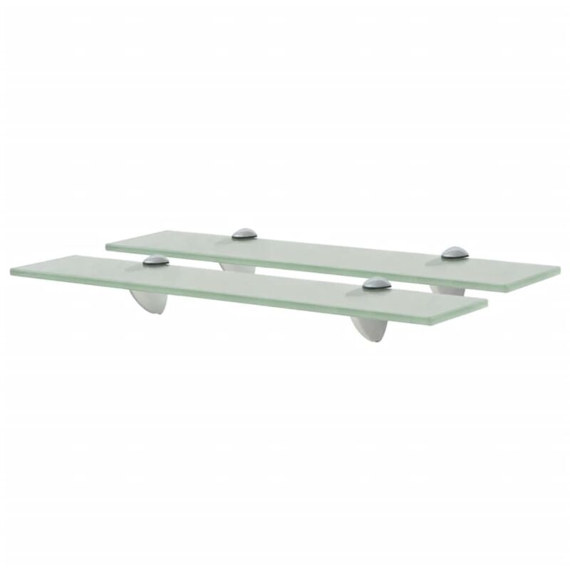 foto del prodotto mensole galleggianti 2 pz in vetro 50x20 cm 8 mm vidaxl