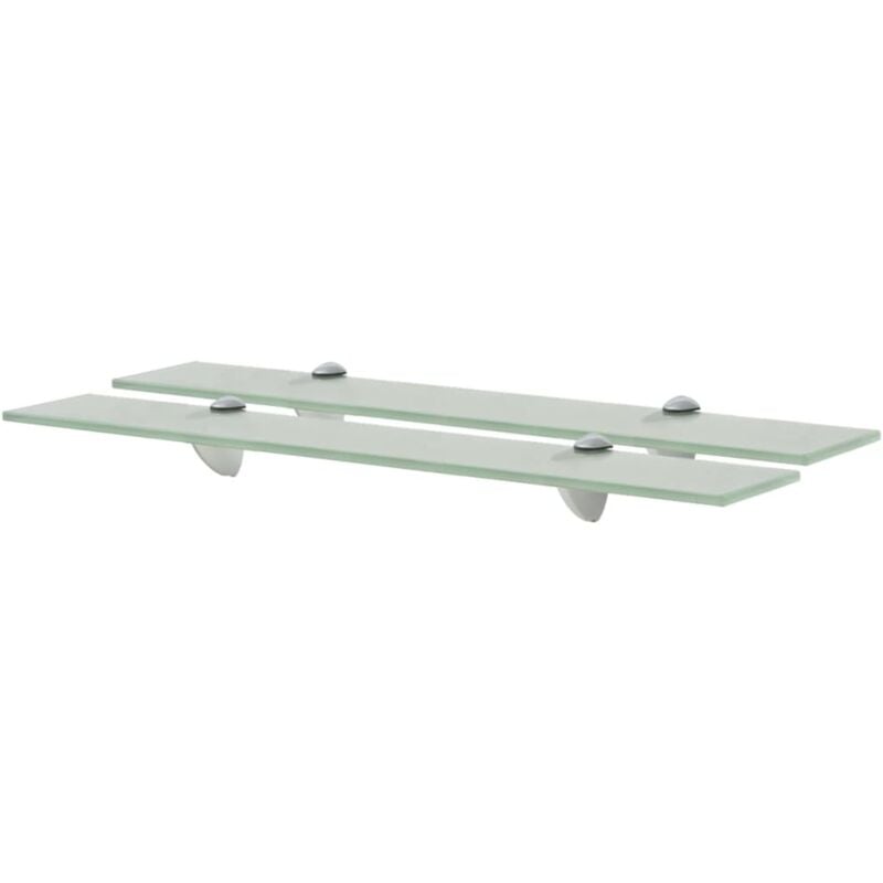 foto del prodotto mensole galleggianti 2 pz in vetro 60x10 cm 8 mm - vidaxl