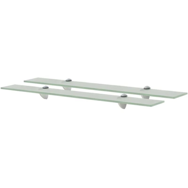 foto del prodotto mensole galleggianti 2 pz in vetro 70x20 cm 8 mm vidaxl