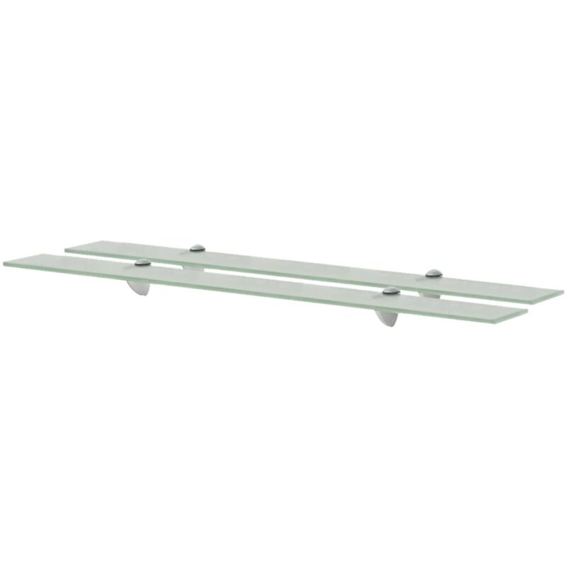 foto del prodotto mensole galleggianti 2 pz in vetro 90x10 cm 8 mm vidaxl