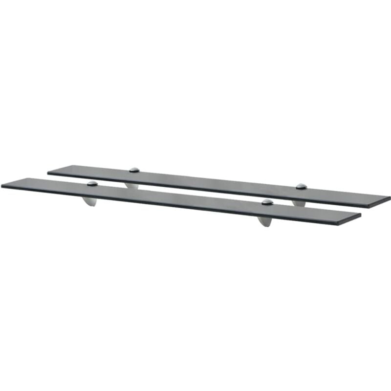 foto del prodotto mensole galleggianti 2 pz in vetro 90x20 cm 8 mm vidaxl