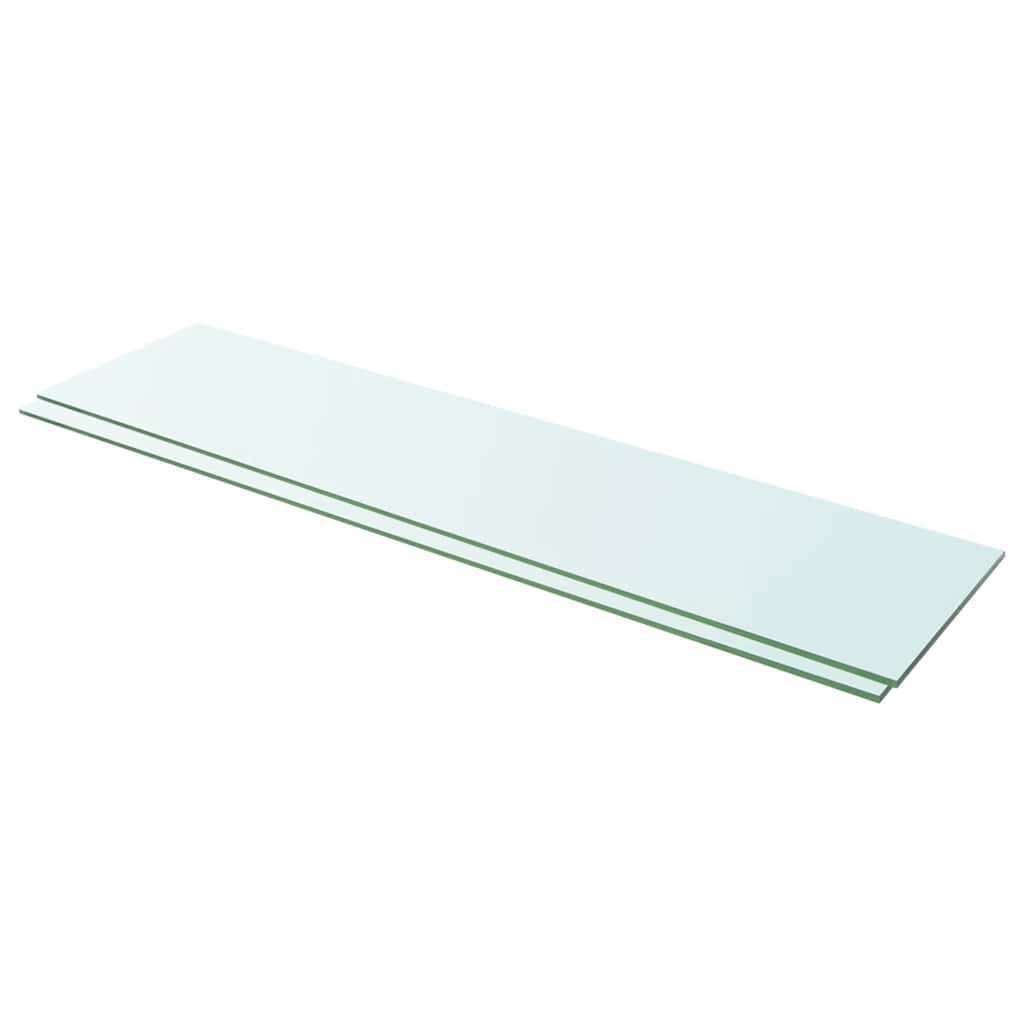 foto del prodotto mensole in vetro trasparente 2 pz 100x25 cm vidaxl