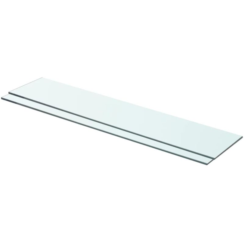 foto del prodotto mensole in vetro trasparente 2 pz 70x15 cm vidaxl