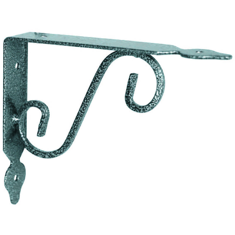 foto del prodotto mensole ornamentali brackets extra strong nero argento mm.325x30x265h. 13x11 