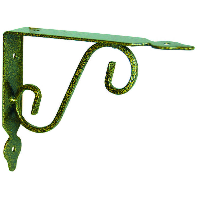 foto del prodotto mensole ornamentali brackets extra strong nero oro mm.325x30x265h. 13x11 