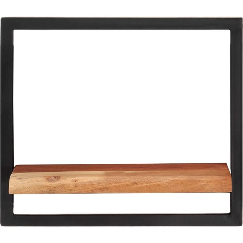 foto del prodotto mensole parete 2 pz 40x24x35 cm legno massello acacia e acciaio vidaxl